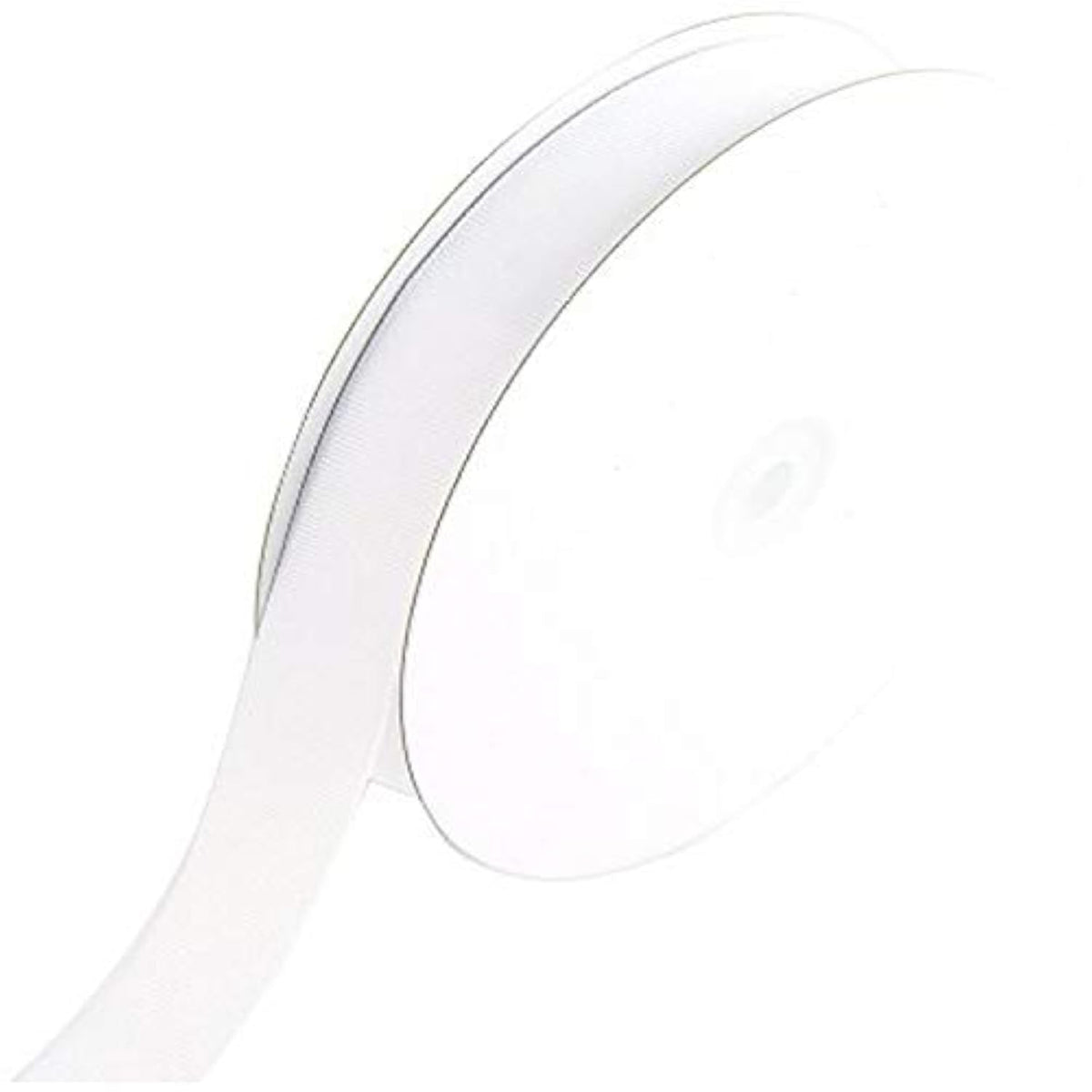 Gro0708-029 7/8-Inch Solid Grosgrain Ribbon, 50-Yard, White