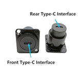 D Type Panel Mount Adapter Coupler Usb Type C 3.1 Female To Female Panel Fixed