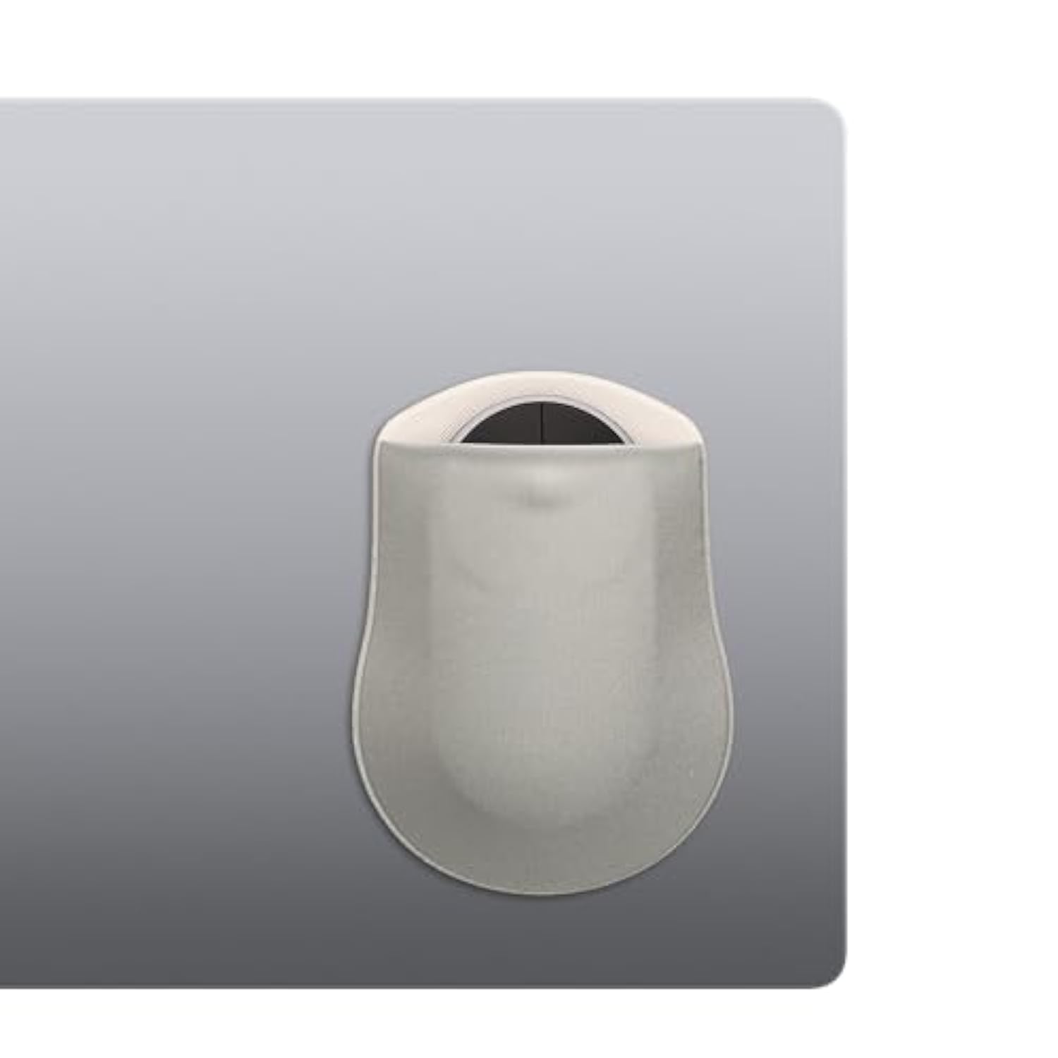 kwmobile Stick-on Holder for Apple Magic Mouse/Logitech Pebble/Samsung Mouse Slim - Storage for Laptop Tablet - Pouch for Mouse Grey