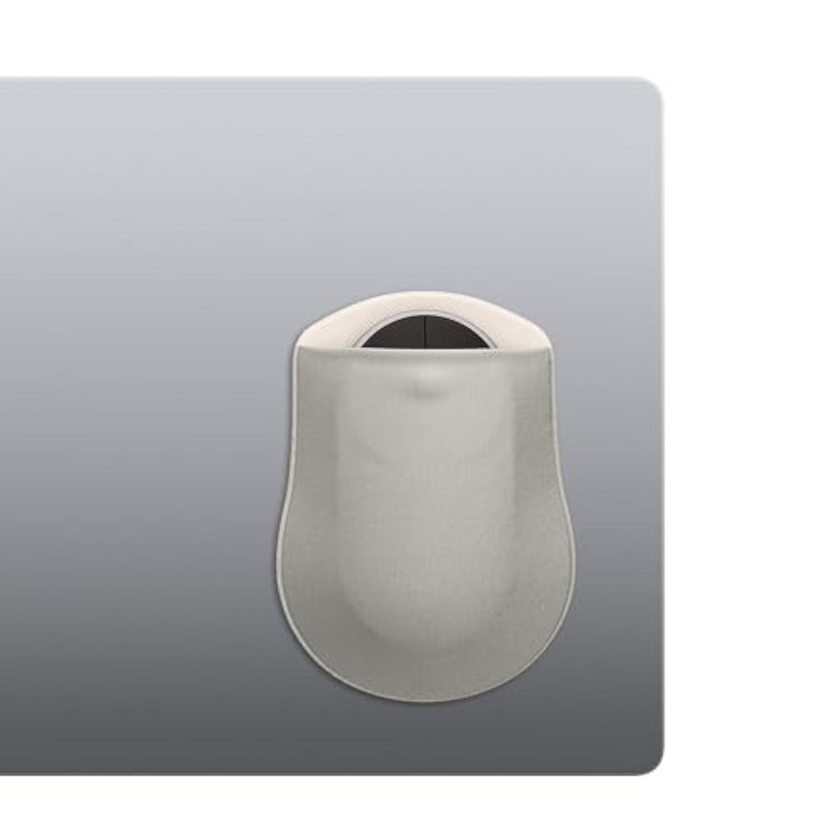 kwmobile Stick-on Holder for Apple Magic Mouse/Logitech Pebble/Samsung Mouse Slim - Storage for Laptop Tablet - Pouch for Mouse Grey