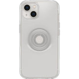 OtterBox iPhone 13 Otter + Pop Symmetry Series Clear Case - Clear POP (Clear), Integrated PopSockets PopGrip, Slim, Pocket-Friendly, Raised Edges Protect Camera & Screen