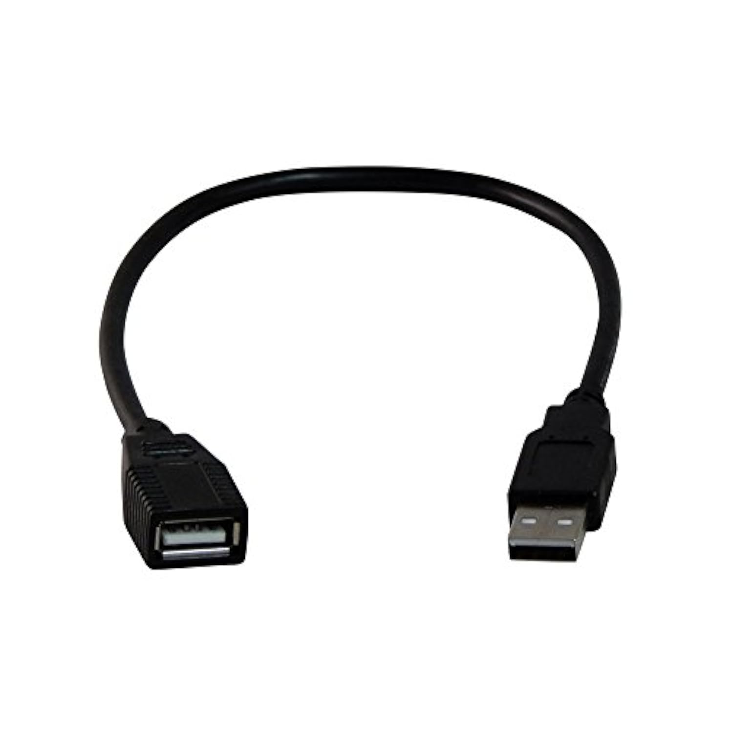 Your Cable Store Black 1 Foot USB 2.0 High Speed Extension Cable