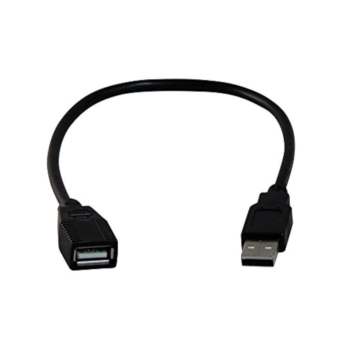 Your Cable Store Black 1 Foot USB 2.0 High Speed Extension Cable
