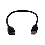 Your Cable Store Black 1 Foot USB 2.0 High Speed Extension Cable