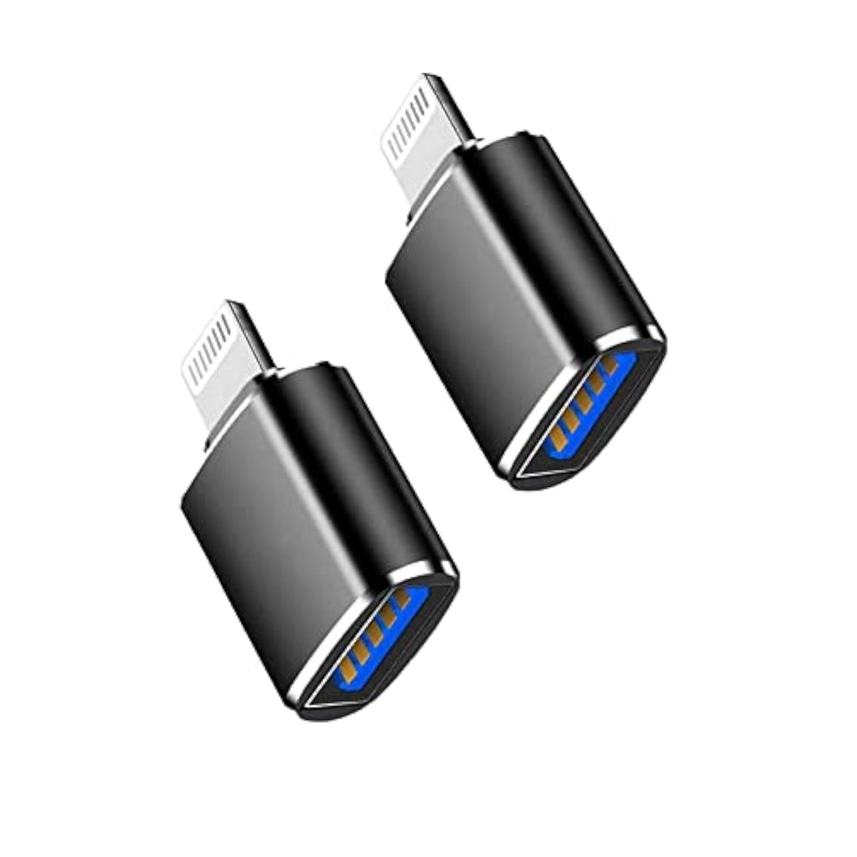 (Apple Mfi Certified)Lightning Male To Usb3.0 Female Adapter Otg Cable,2 Pack Portable Usb Camera Adapter Otg Data Sync Cable For Iphone13/12/11/Xr/X/Xs/8/7/Card Reader/Flash Drive/Mouse/Midi Keyboard