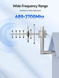 Directional Yagi Antenna For Cell Phone Signal Booster/Cellular Repeater With Sma Female Connector 7-9 Dbi 4G Lte Broadband 698-2700 Mhz Outdoor Antenna Universal