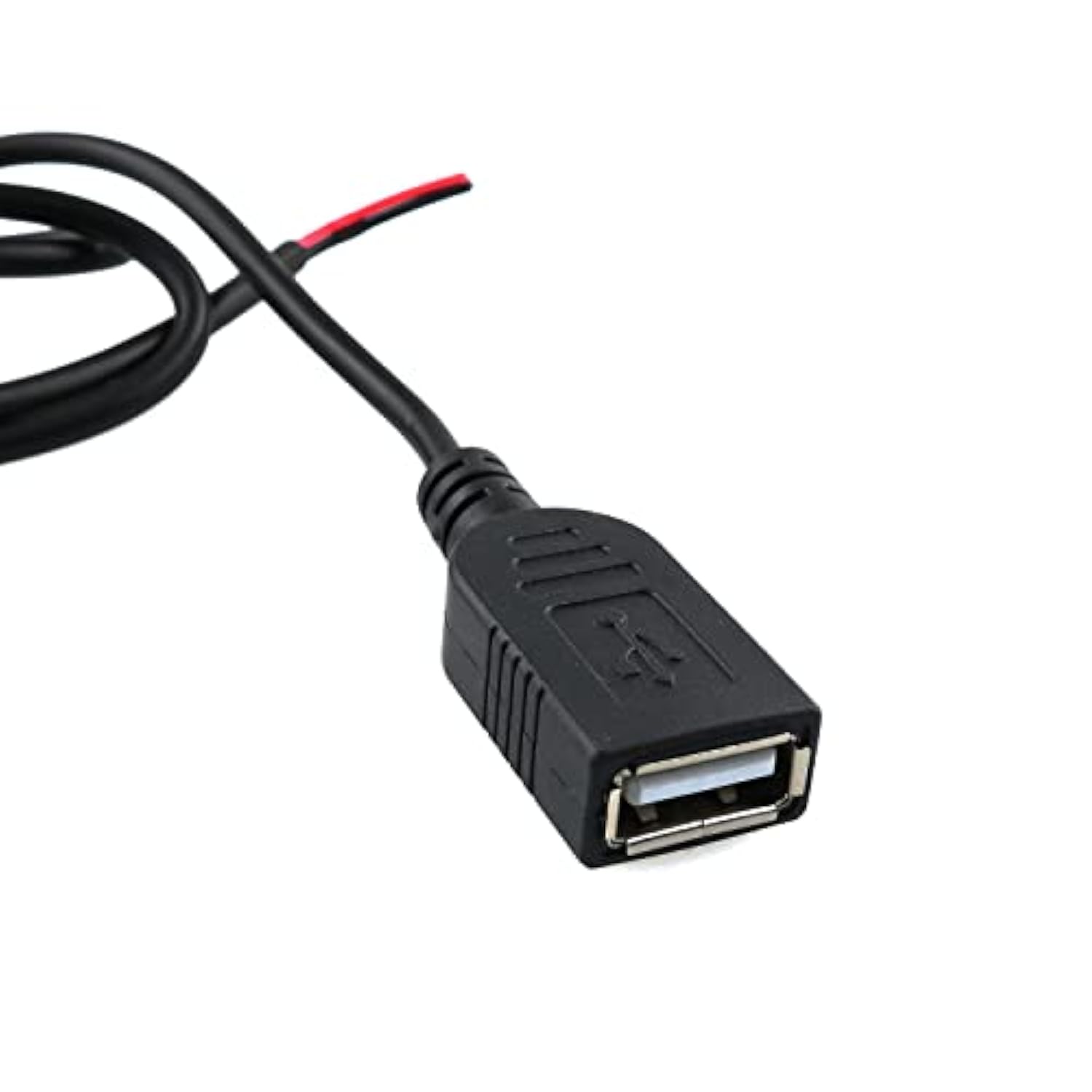 2Pcs 24Awg Usb Pigtail 2 Wire Usb 2.0 Cable 3.3 Feet (1 Meter) Usb Female Cabl