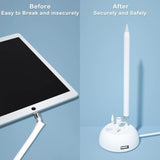 Charging Stand Compatible With Apple Pencil 1St Generation - 3 In 1 Ipad Pencil Charger Dock Holder With Led Light & Pencil Tips And Cap Holder - Ipad Pen Charging Adapter With Usb Port