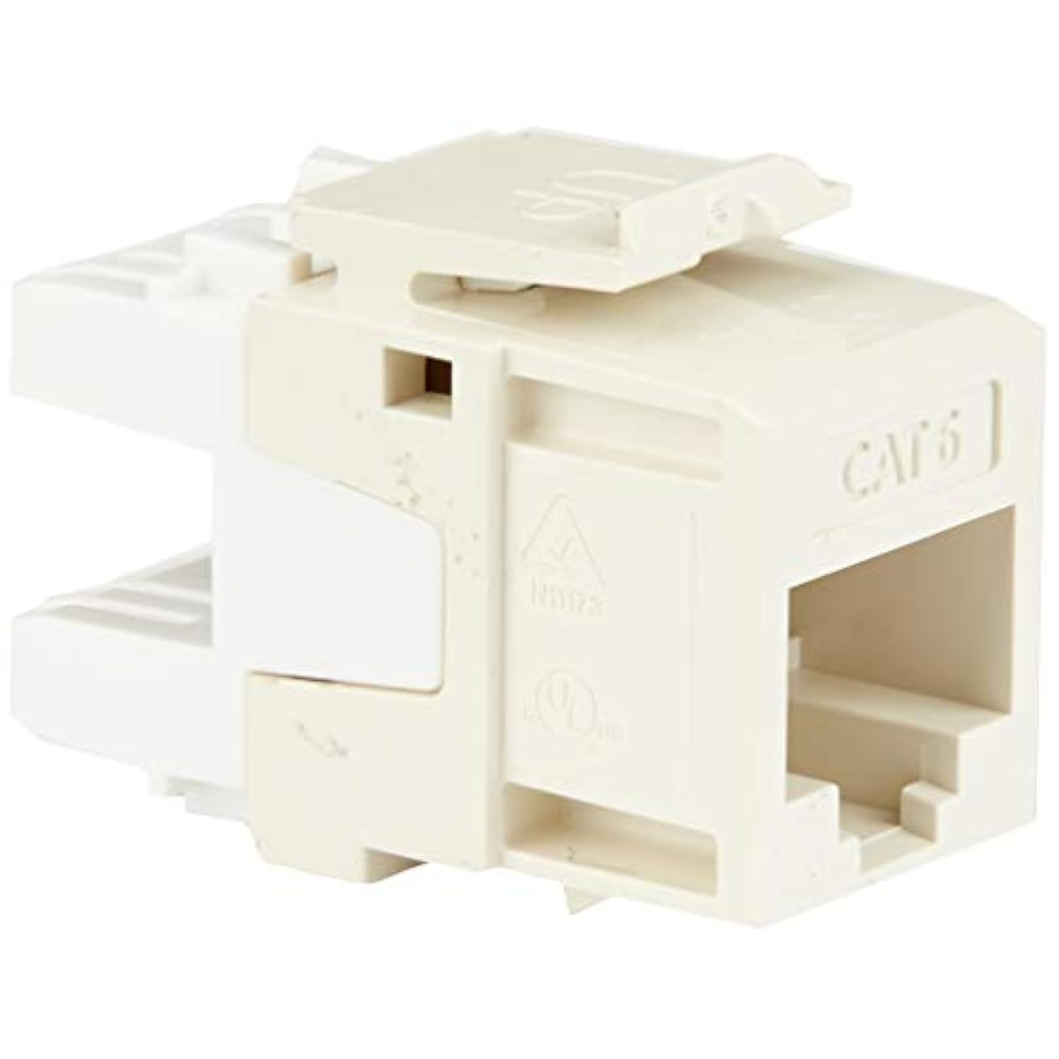 Leviton 61110-BT6 eXtreme 6+ QuickPort Connector, CAT 6, Light Almond, 25-Pack