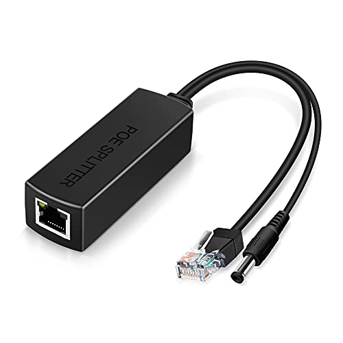Active Poe Splitter Adapter, 48V To 12V, Ieee 802.3Af Compliant, 10/100Mbps Up To 100 Meters For Surveillance Camera, Wireless Access Point And Voip Phone