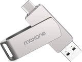 128Gb Flash Drive Usb Type C Both 3.1 Tech - 2 In 1 Dual Drive Memory Stick High Speed Otg Compatible For Android Smartphone Computer, Mac Book, Chromebook