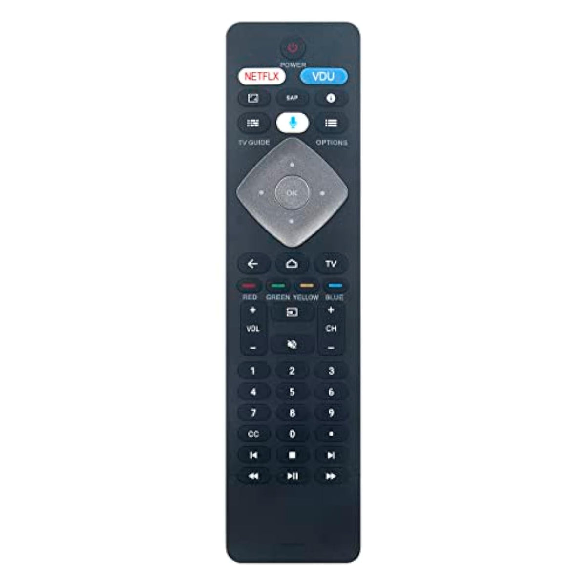 BT800 Replace Smart Voice Assistance Remote Control fit for Philips Android TV 43PFL5604/F7C 43PFL5704/F7 50PFL5604/F7 50PFL5704/F7 55PFL5604/F7 65PFL5504/F7 65PFL5604/F7 65PFL5704/F7 55PFL5704/F7
