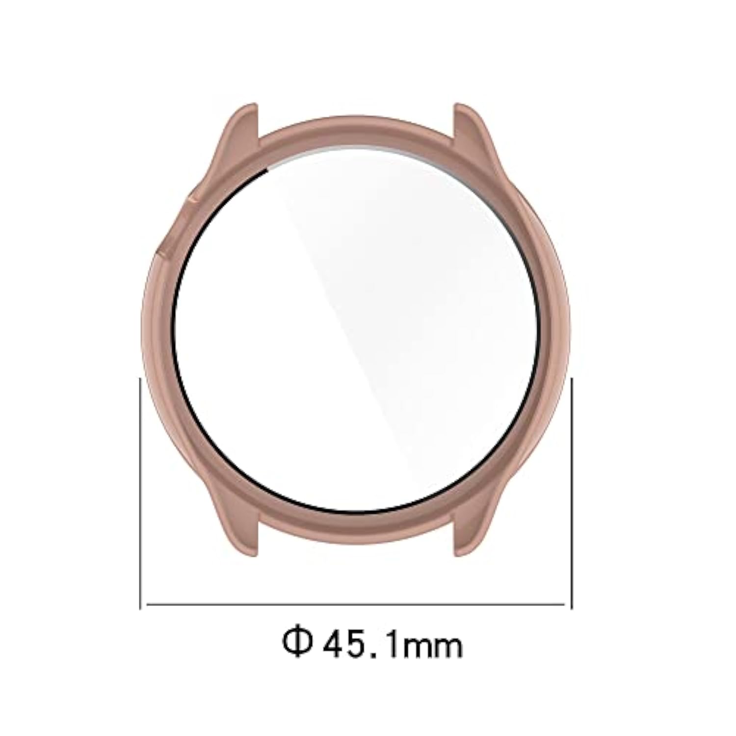 6Pack Screen Protector Case Compatible With Amazfit Gtr Mini (A2174) Smartwatch, Replacement Pc Slim Case Cover 3D Full Coverage Tempered Glass Screen Protector Case