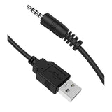 3.5Mm Male Aux Audio Jack To Usb 2.0 Male Charge Cable Adapter Cord, 2Pack Audio Car Stereo Jack Cables To Usb 2.0, Usb Connection Kit, For Music Player- 3.3Ft?Support Data Transmission?