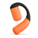 F22 Orange Single Ear Bluetooth Wireless Bone Conduction Open Ear Headphones With Earhook, Ipx5 Water Resistant, 15H Playtime, 1H Charge, Bluetooth 5.3, Orange