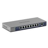 8-Port 1G/10G Multi-Gigabit Ethernet Unmanaged Switch (Gs108Mx) - With 1 X 10G/Multi-Gig Rj-45 Ethernet Uplink, Desktop Or Wall Mount, And Limited Protection
