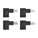 cablecc 4Pcs USB 2.0 B Type Male to Female Extension Adapter Horizontal Vertical Angled 90 Degree for Disk Scanner