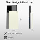 Thin Portable Charger For Phone With Built In Lightning Cable- 5000Mah Slim Travel Power Bank Compatible With Iphone 14/13/12/11/X/8/7/6/5 Series Thin Battery Pack (Not For Iphone 16 15 Series)