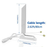 2.4/5.8/6Ghz Rp-Sma Tri Band Wifi 6E Antenna For Asus Rog Strix B550-F Gaming Wifi Ii/Prime B550-Plus/Rog Strix B550-A B450-F B650-A B650E-F Z690-F Z790-F Z790-A Z690-A Z790-E Z790-I Z690-E