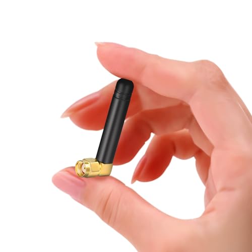 Mini Dual Band Wifi 2.4Ghz 5Ghz 5.8Ghz Mimo Rp-Sma Male Right Angle Antenna (2-Pack) For Fpv Bluetooth Usb Adapter Computer Pcie Card Wifi Router Wireless Back Up Camera