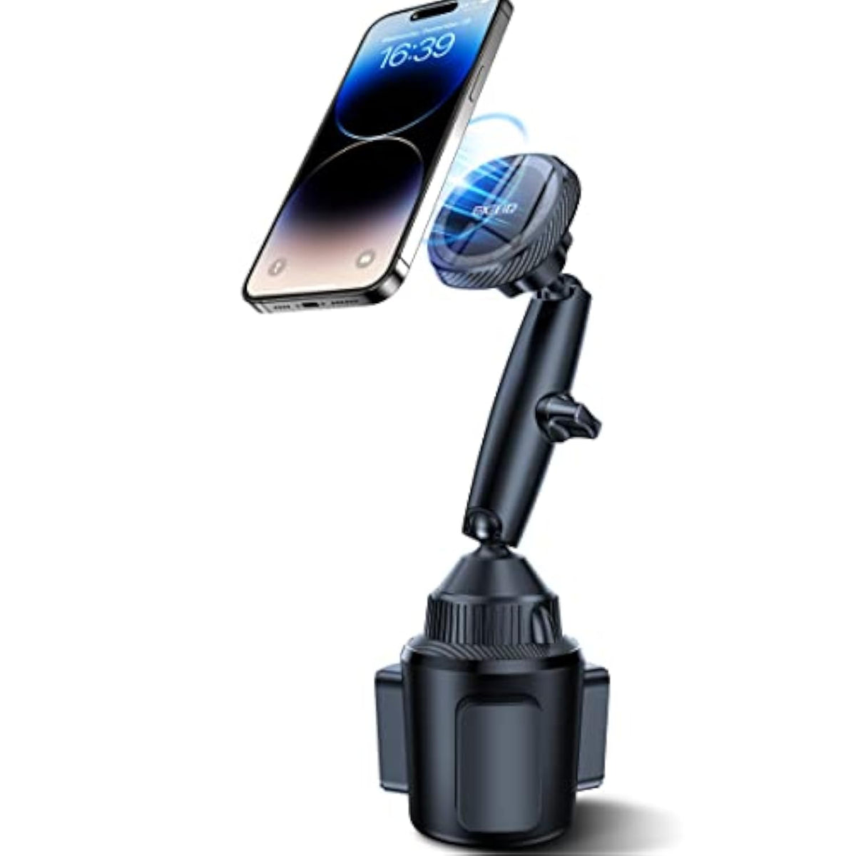 Magnetic Cup Holder Phone Mount MagSafe Flexible Tri-Pivot for All Phones
