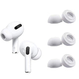 Small Size Ear Tips Earbuds Covers Ear Caps Eartips Earpads Compatible With Apple Airpods Pro, Silicone Tips, Fit In Case, 3 Pairs White S