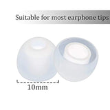 10 Pairs Small Clear Color Silicone Replacement Ear Buds Tips For Audio-Technica Skullcandy Monster Sony Ultimate Ears Sharp Sennheiser Plantronics Tdk Phillips Panasonic Denon Griffin Jvc