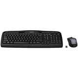 Logitech MK335 Quiet Wireless Keyboard and Mouse Combo - Black/Silver Keyboard and Mouse Combo Wireless, Ambidextrous