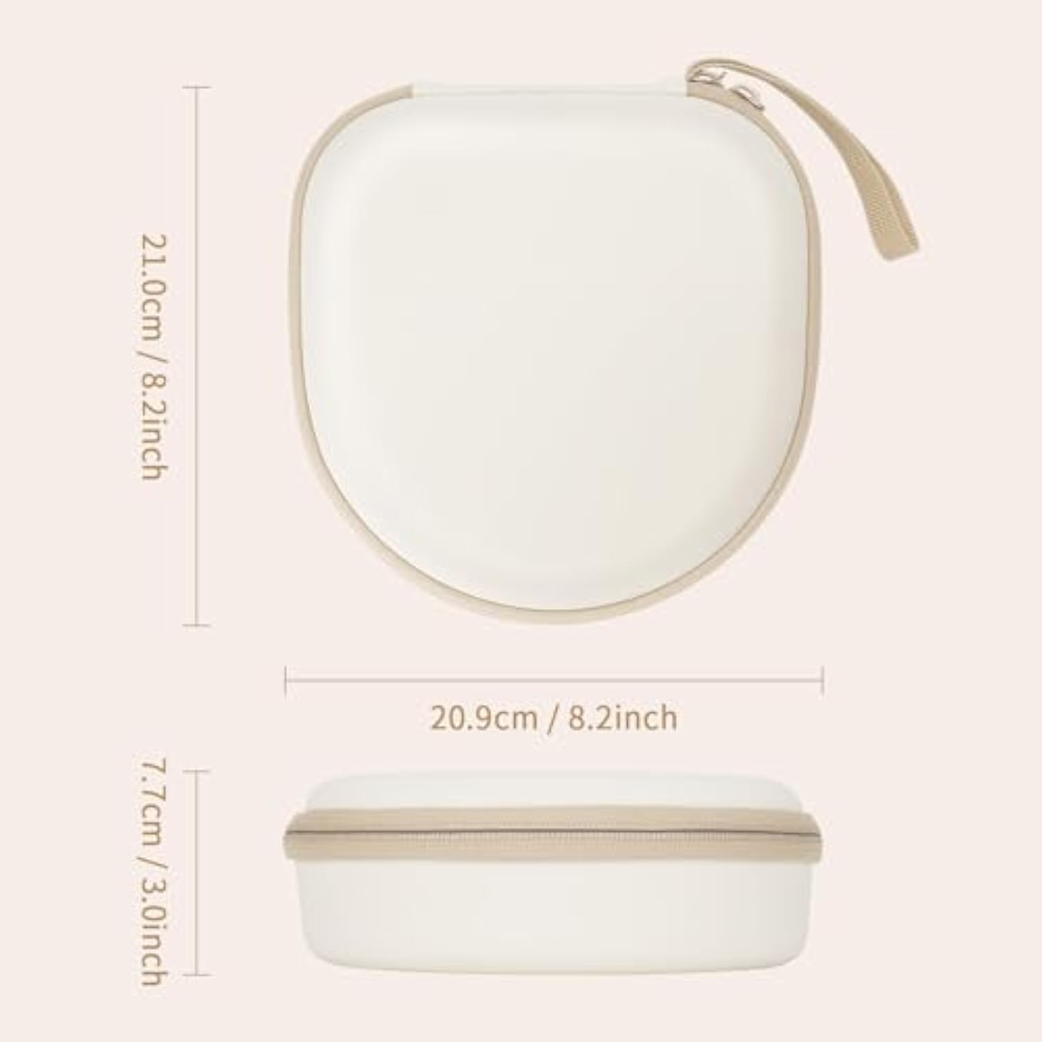 Yinke Case For Wh-Ch720N / Wh-Ch710N /Wh-Ch700N Headphone, Travel Protective Cover Storage Bag (White)