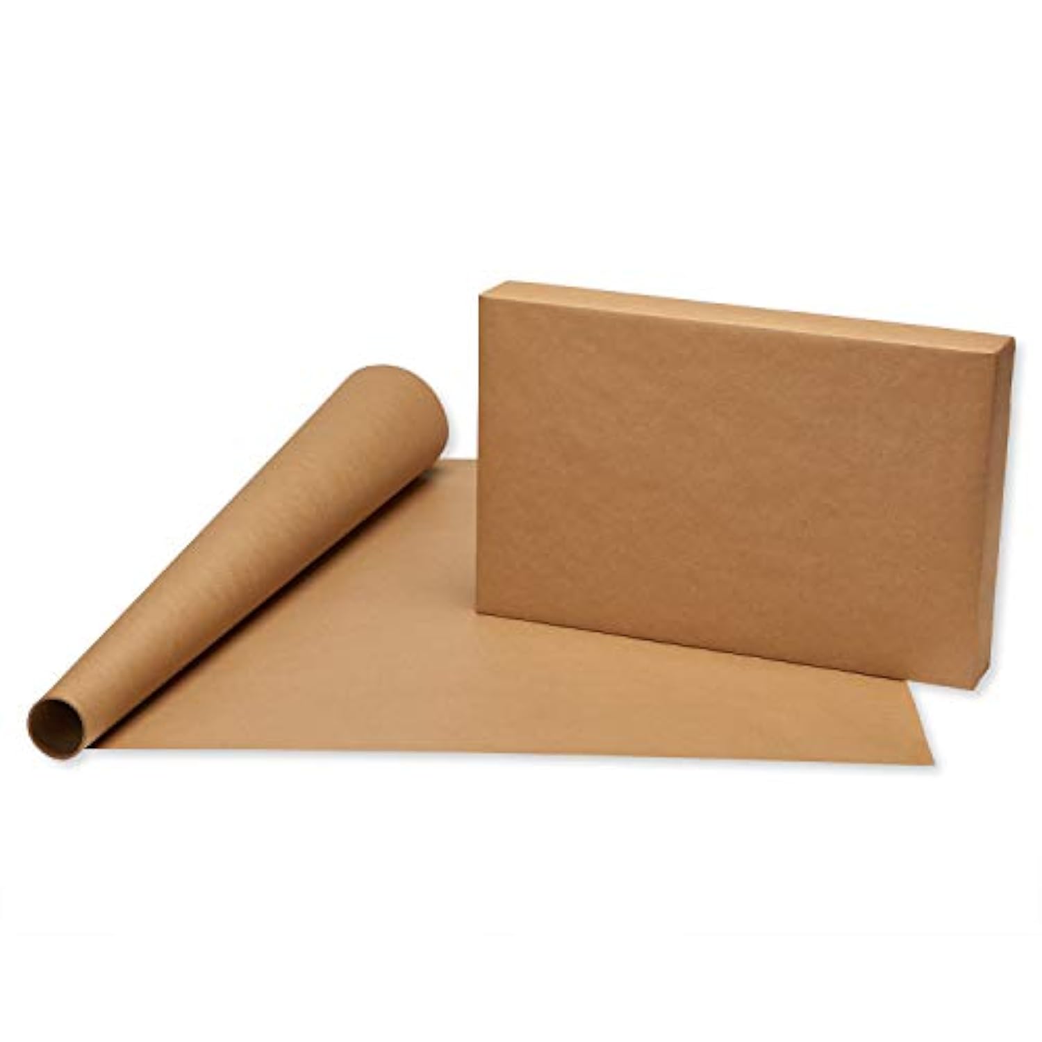 American Greetings Wrapping Paper for Weddings, Birthdays and All Occasions, Kraft and Gold Polka Dots (3 Rolls, 75 sq. ft)