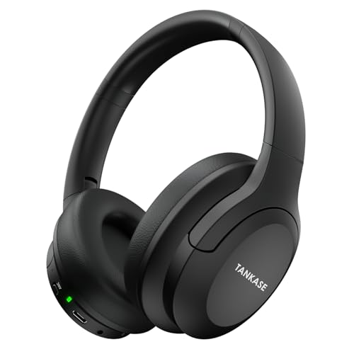 Active Noise Cancelling Headphones, Wireless Over Ear Bluetooth Headphones,100H Play Time Bluetooth Headphone with Microphone,Lightweight and