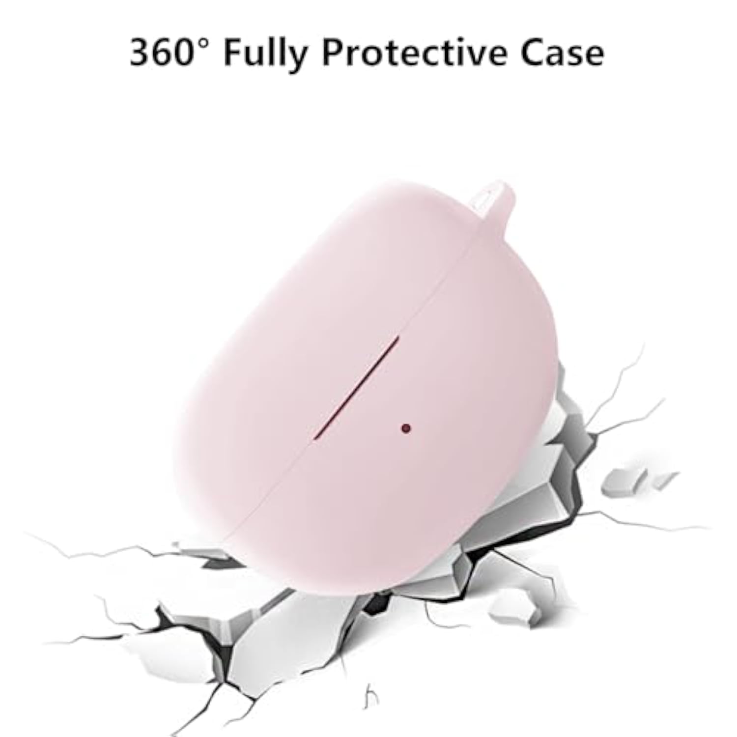 Case For Bose Ultra Open Earbuds (2024), Soft Silicone Protective Case Cover With Bling Keychain Accessories For Women Girls (Pink)