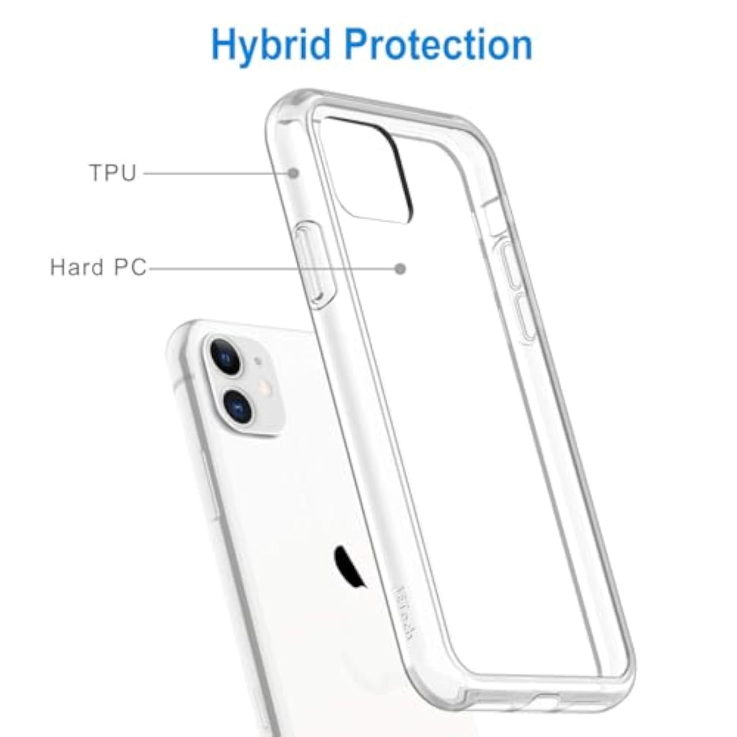 Clear Anti-Yellowing Case for iPhone 11 6.1-Inch