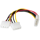 4 Pin Y-Splitter Ide Extension Adapter 2Pcs 20Cm/7.9Inch 4-Pin Molex Male To D