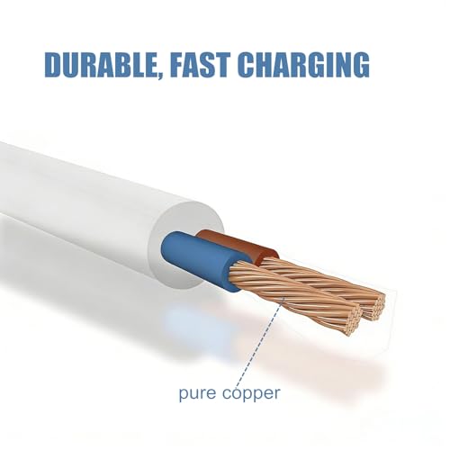 2.7Ft Wand Charger Replacement, 2.5mm USB to DC Fast Charging Cable Massager Charger Cord, 2 Pack