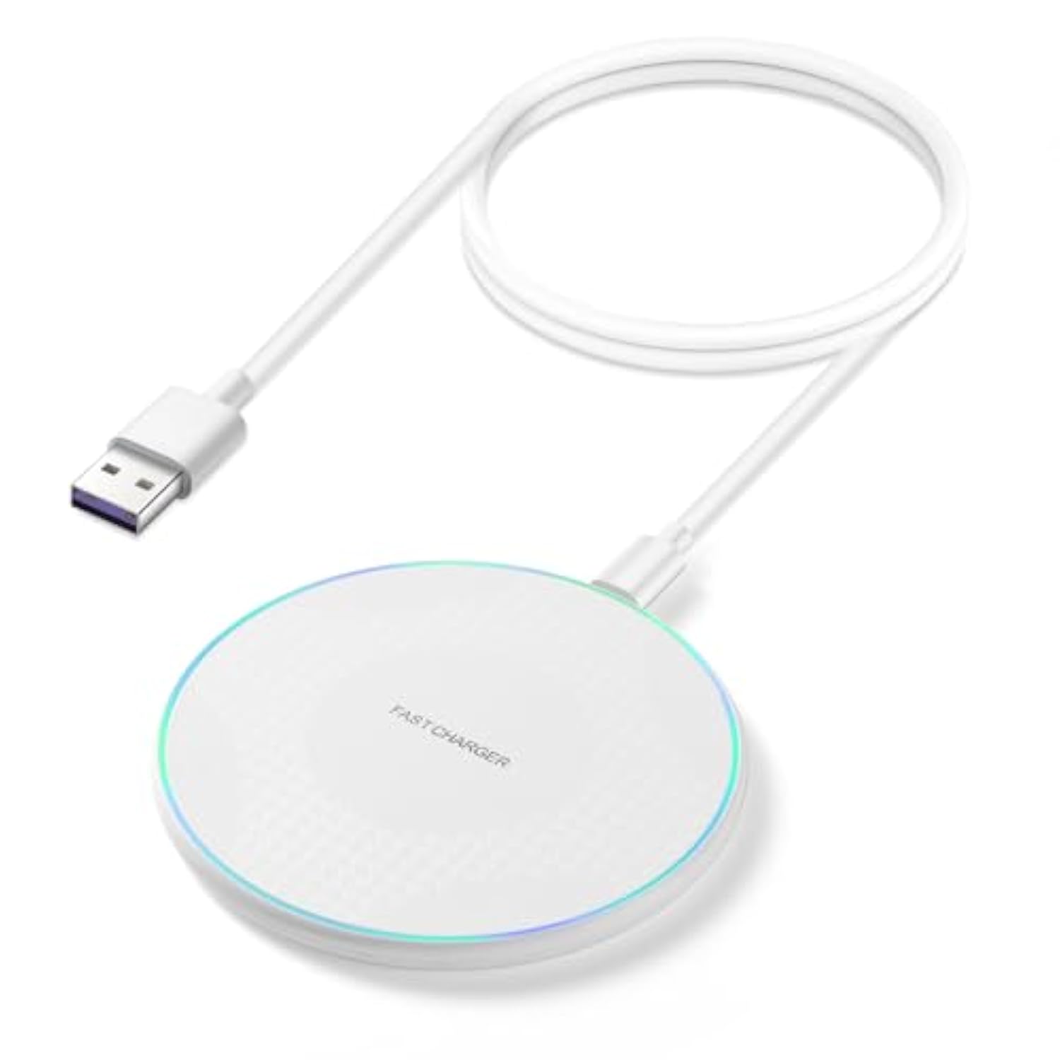 15W Fast Wireless Charger Pad,Wireless Phone Charging Station Compatible With Iphone 14/15/13/12/11/Se/X/Airpods,Fast Charge For Samsung Galaxy S23/S22/S21/S20/Note 20/Buds/Buds (White) (White)