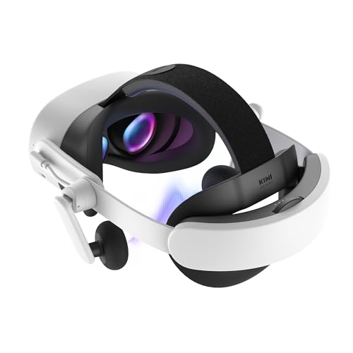 Audio Head Strap With Battery For Meta/Oculus Quest 3/3S, K4 Duo Dualfast Charging Headset, Vr Accessories With Balanced Design For Enhanced Sound Effects & Playtime