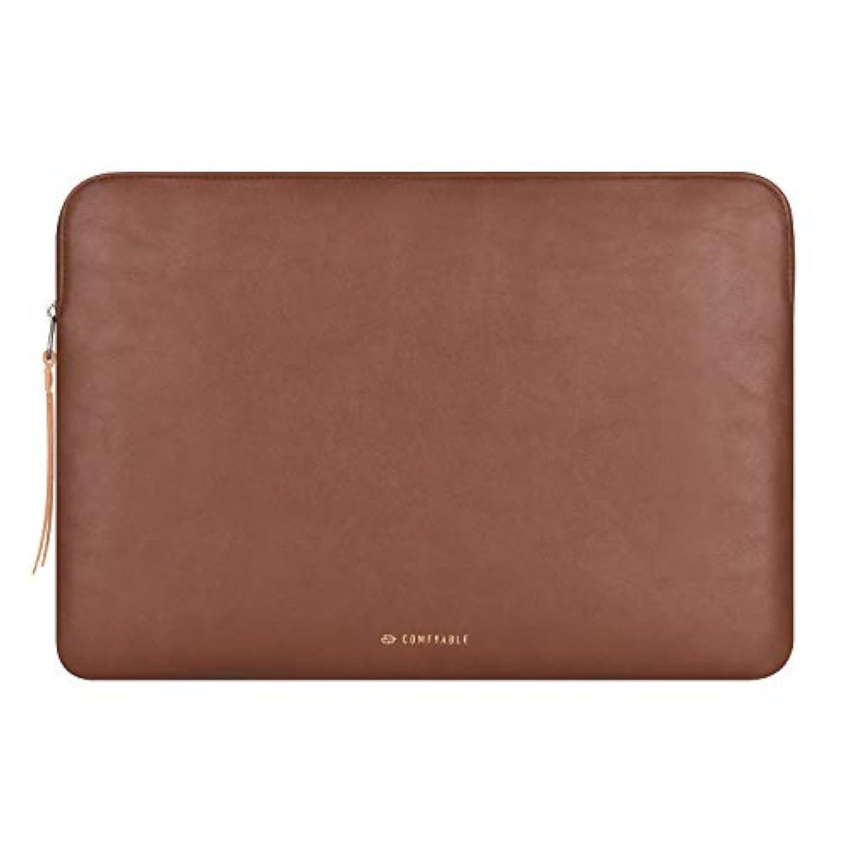 Leather Laptop Sleeve Compatible With 16 Inch Macbook Pro M4 2024 & 15 Inch Macbook Air M4 M3 M2 2025, Brown