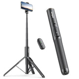 60" Phone Tripod - Selfie Stick, Lightweight All In One Phone Tripod Integrated With Wireless Remote Compatible With All Cell Phones For Selfie/Video Recording/Photo/Live Stream/Vlog?Black?