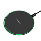 Wireless Charger Ultra Slim 10W Fast Wireless Charging Station Black Qi-Certified?Universal Wireless Charging Station Pad Compatible With Smart Phones And Other Qi Devices(No Ac Adapter,1 Pack)