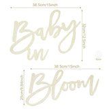 Wooden Baby In Bloom Sign, 16"X12" Baby Shower Party Decorations For Boy/Girl, Gender Reveal Backdrop, Photography Background