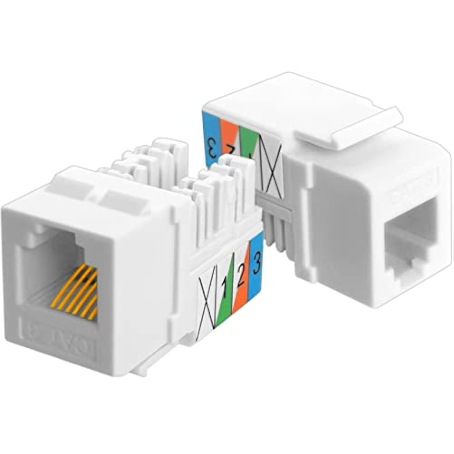 5Pack Cat3 Telephone Keystone Jack Phone Keystone Jack Punch Down Type 110 Idc