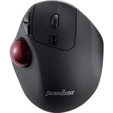 11568 Perimice-717 Wireless Trackball Mouse, Build-In 1.34 Inch Trackball With Pointing Feature, 5 Programmable Buttons, 2 Dpi Level, Black