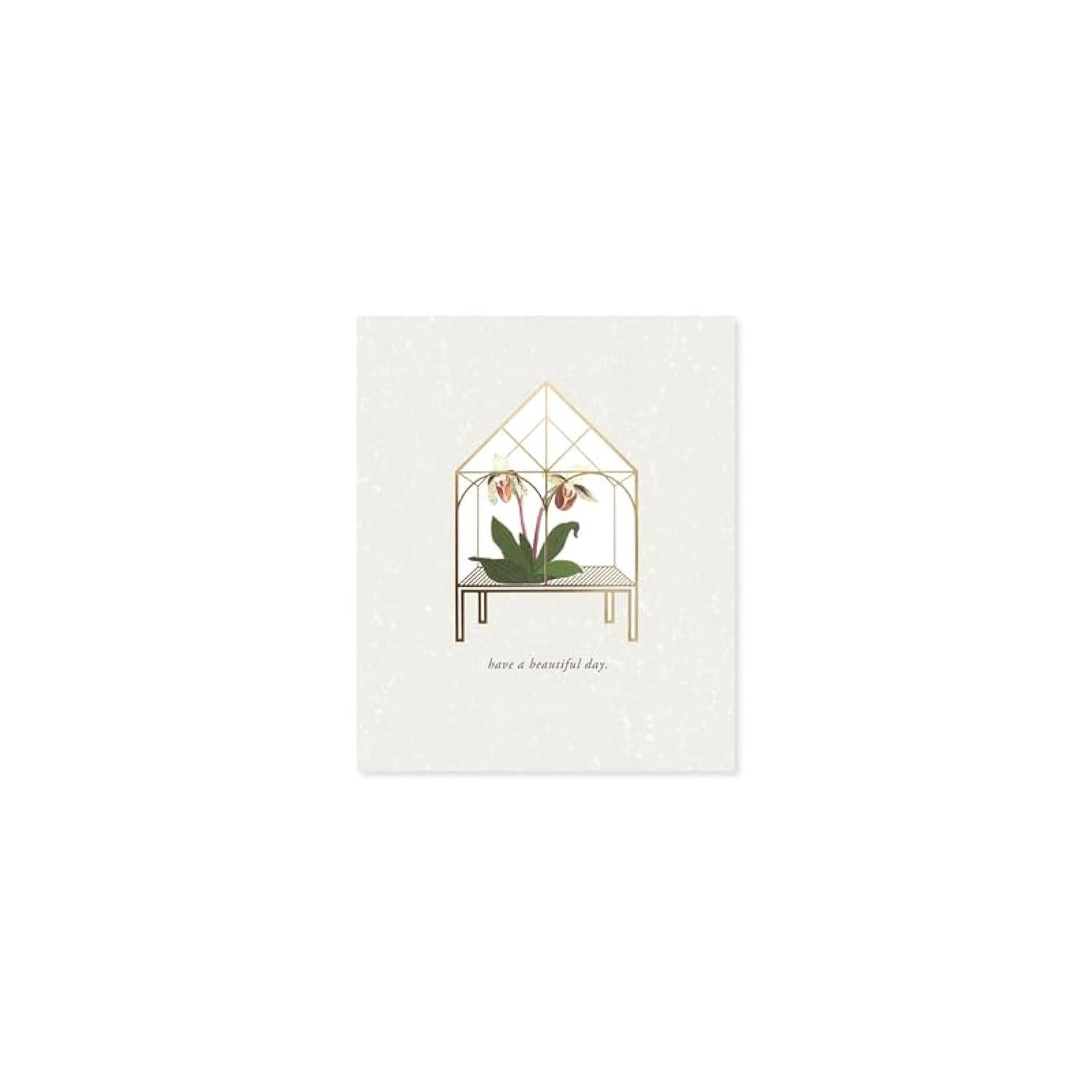Laser-Cut Pop-Up Orchid Flowers In Victorian Greenhouse Greeting Card With Coordinating Envelope- Just Because, Thinking Of You, Anytime, Blank Inside, Valentine'S Day, Mother'S Day (Have A Beautiful Day)