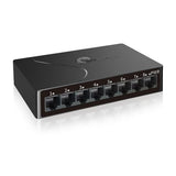 8-Port Gigabit Easy Smart Managed Ethernet Switch | Plug & Play Network Hub With Vlan, Qos, Port Mirroring | Fanless Design | Desktop/Wall Mount For Home/Office