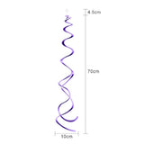 12Pcs Purple Hanging Spiral Swirl Ceiling Decorations 74cm for Party Supplies