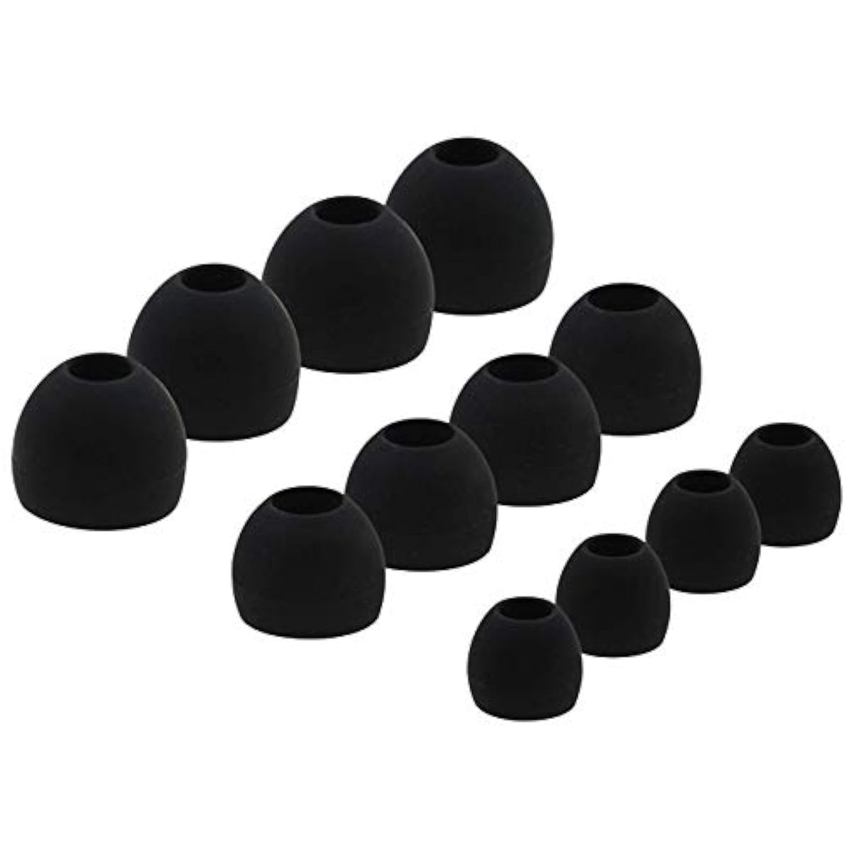 Ear Tips For S9 Note 9 Earbuds, Replacement Silicone Earbud Tips, S/M/L Size Included, 6 Pair Black