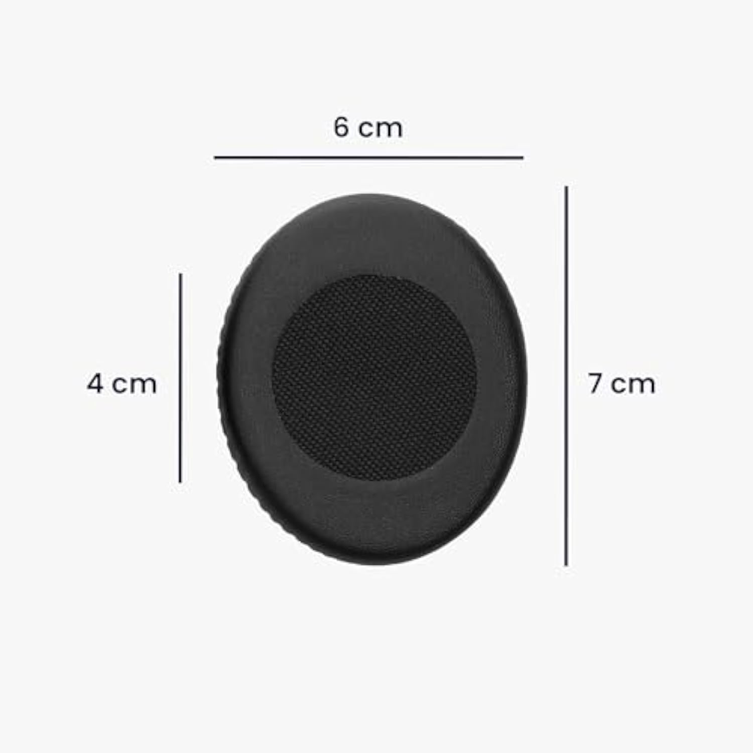 kwmobile Ear Pads Compatible with Sennheiser HD2.01 / HD2.20S / HD2.30I / HD2.30G Earpads - 2X Replacement for Headphones - Black