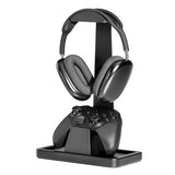 Solid Wood Gaming Headset Stand with Controller Holder - Creative Gift for Teens, Boyfriends, Brothers, and Gamers - Desktop Organization and