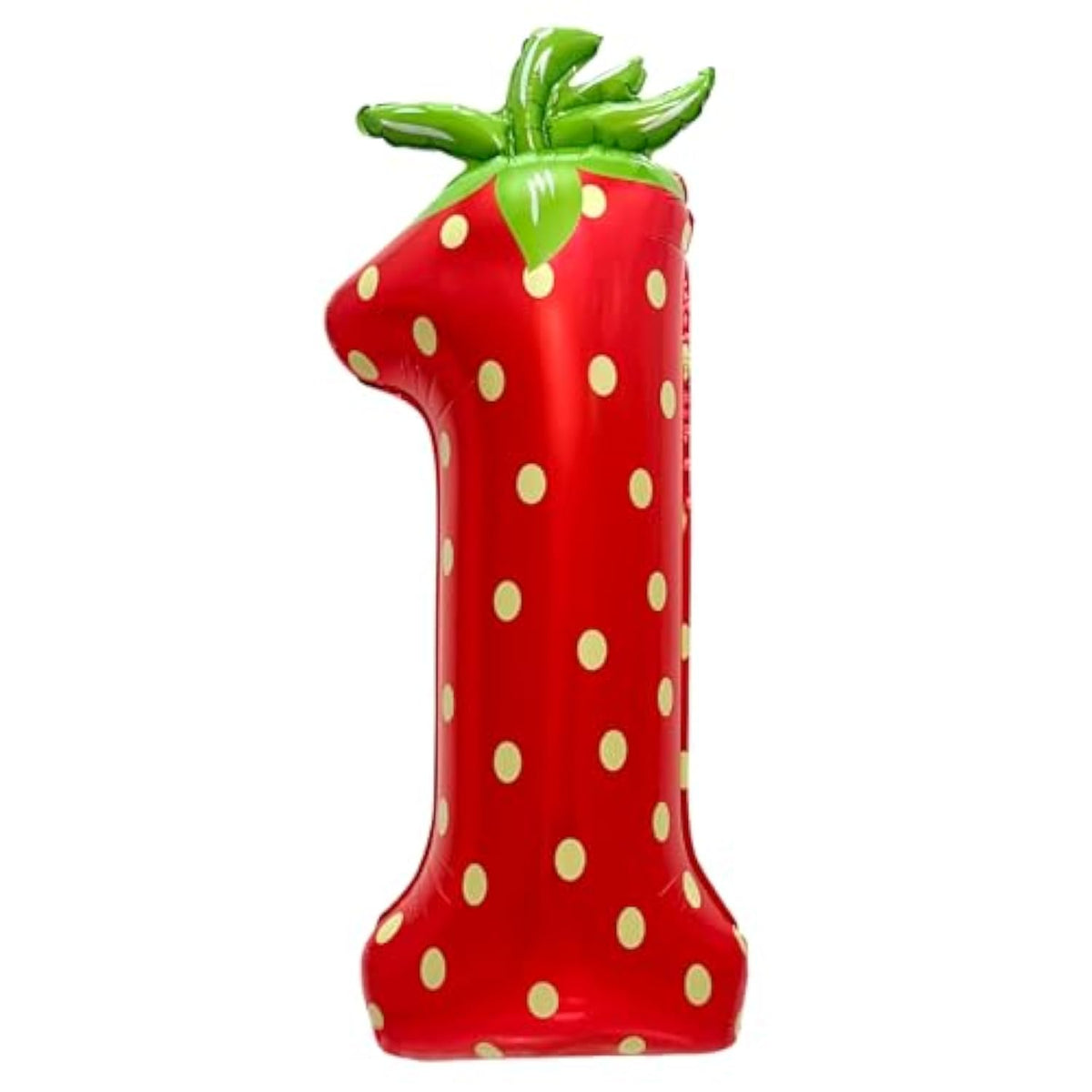 40 Inch Strawberry Number 1 Balloon, Berry First Birthday Décor for Baby Girls